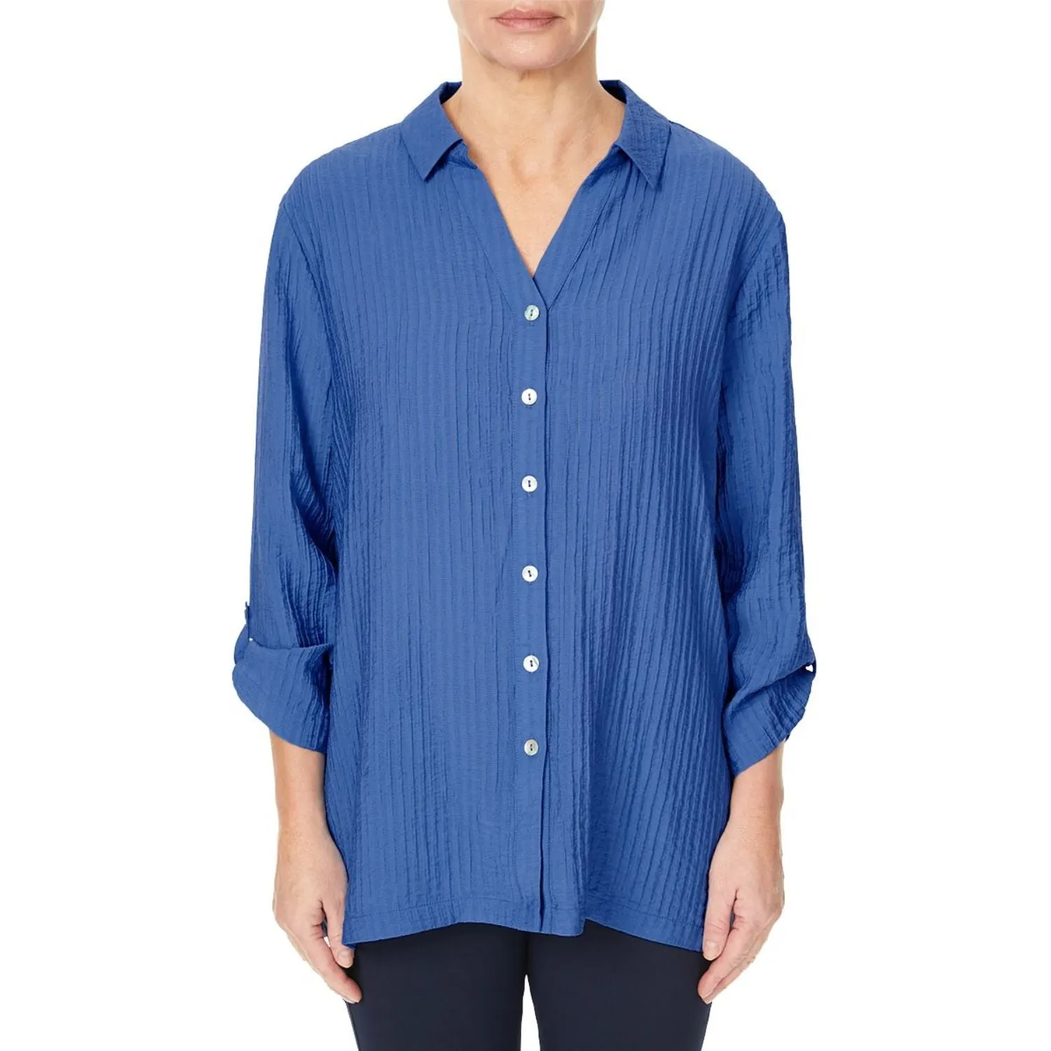 TIGI 14/16 Ultramarine Button Down Shirt