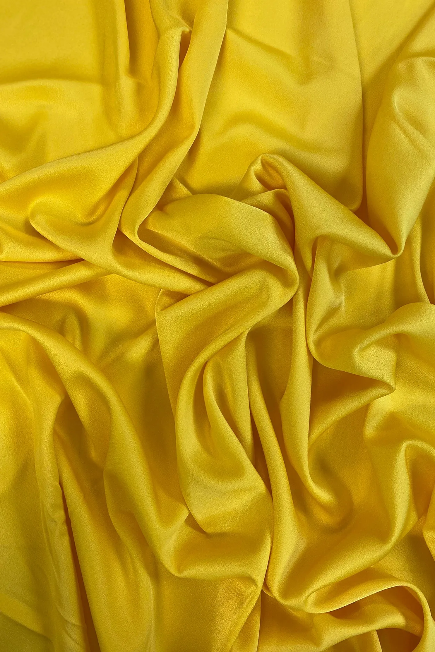 Triacetate Satin Backed Crepe in Yellow