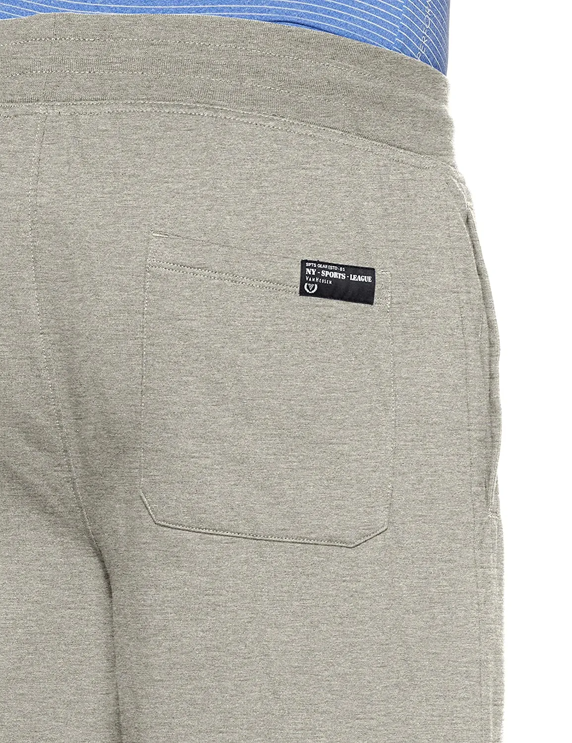 Van Heusen Men's Grey Fashion Causal Cotton Shorts