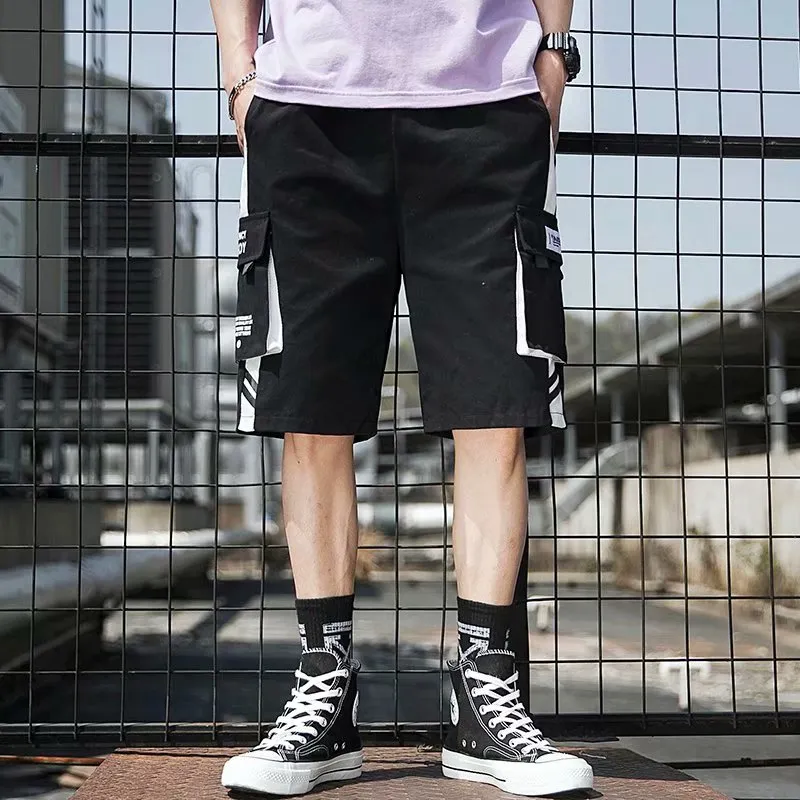 WLS Casual Pocket Black/White Shorts Pants