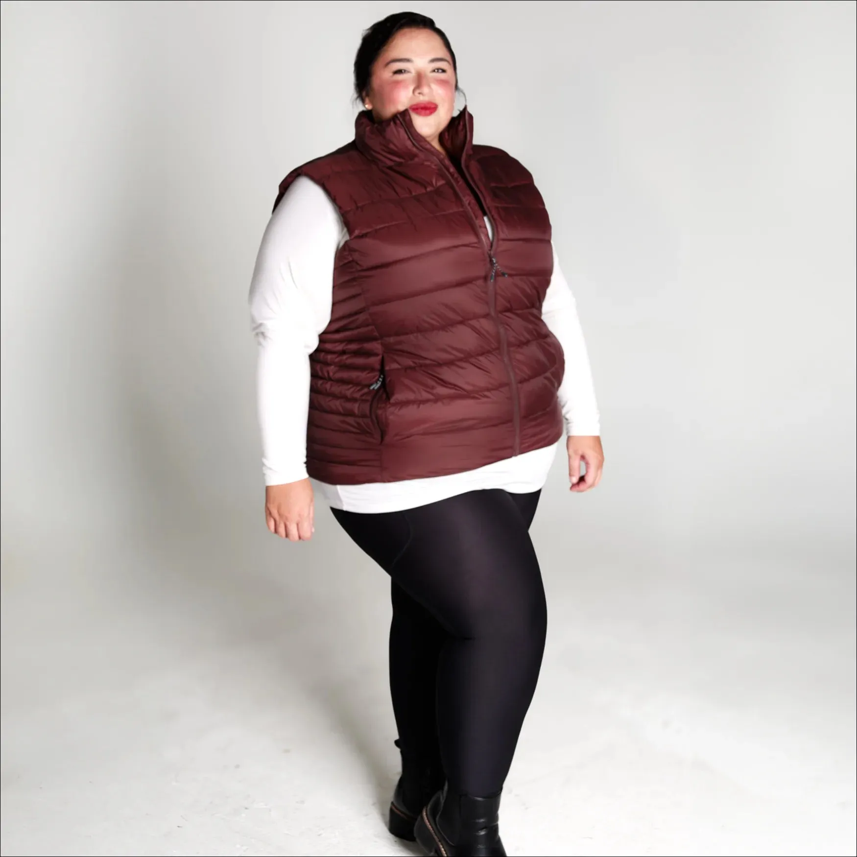 Women’s Plus Size 1X-6X Synthetic Outerwear Synthetic Down Vest