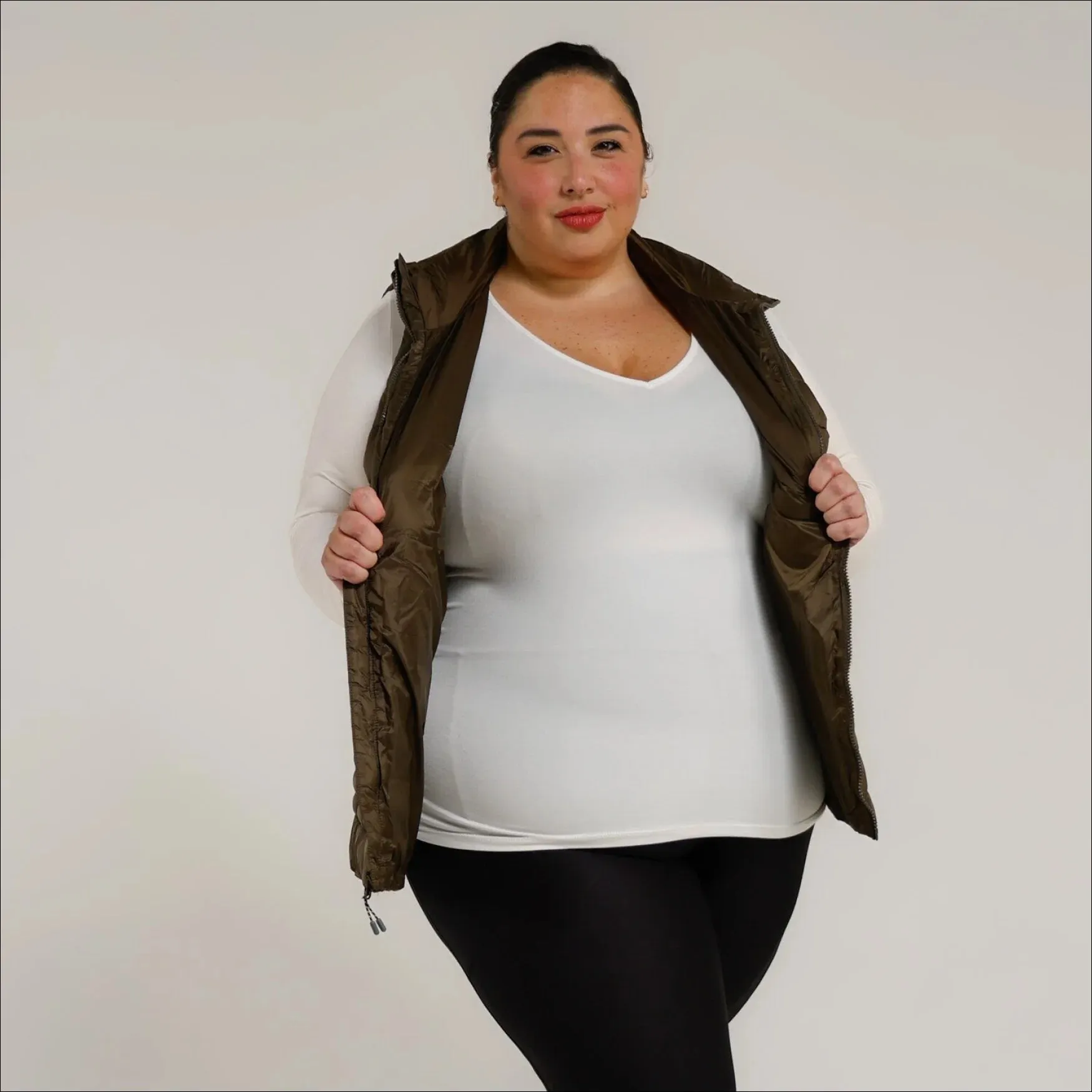 Women’s Plus Size 1X-6X Synthetic Outerwear Synthetic Down Vest