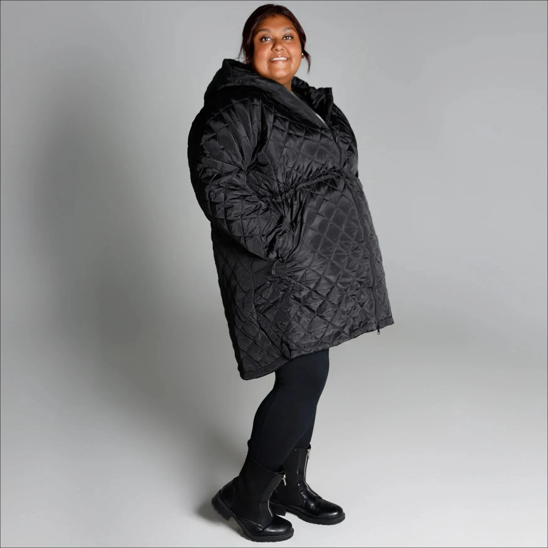 Women’s Plus Size Savvy Quilted 1X-6X Long Jacket